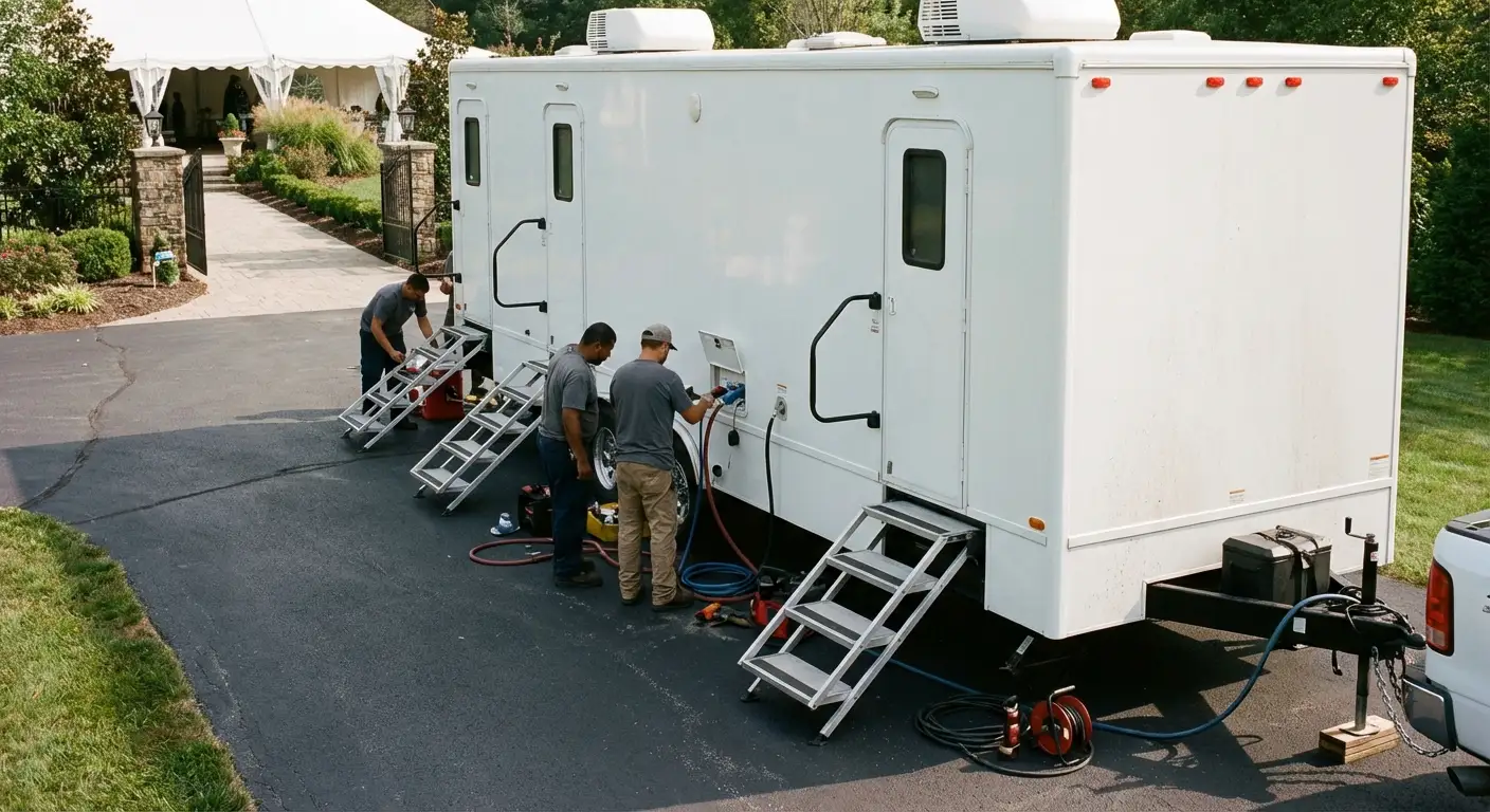 Luxury Restroom Trailer in New Haven, CT