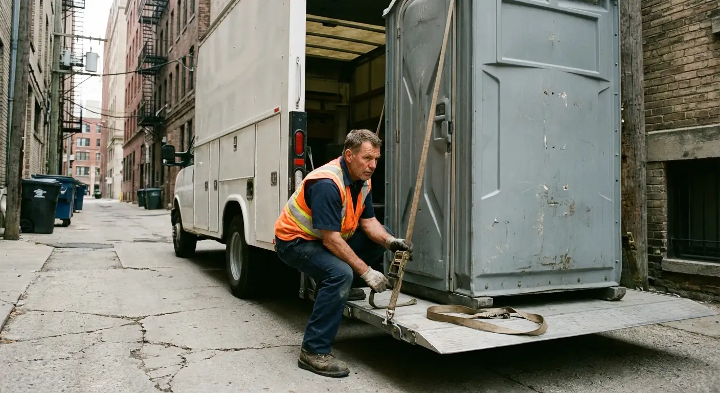 Portable sanitation services in Downtown New Haven