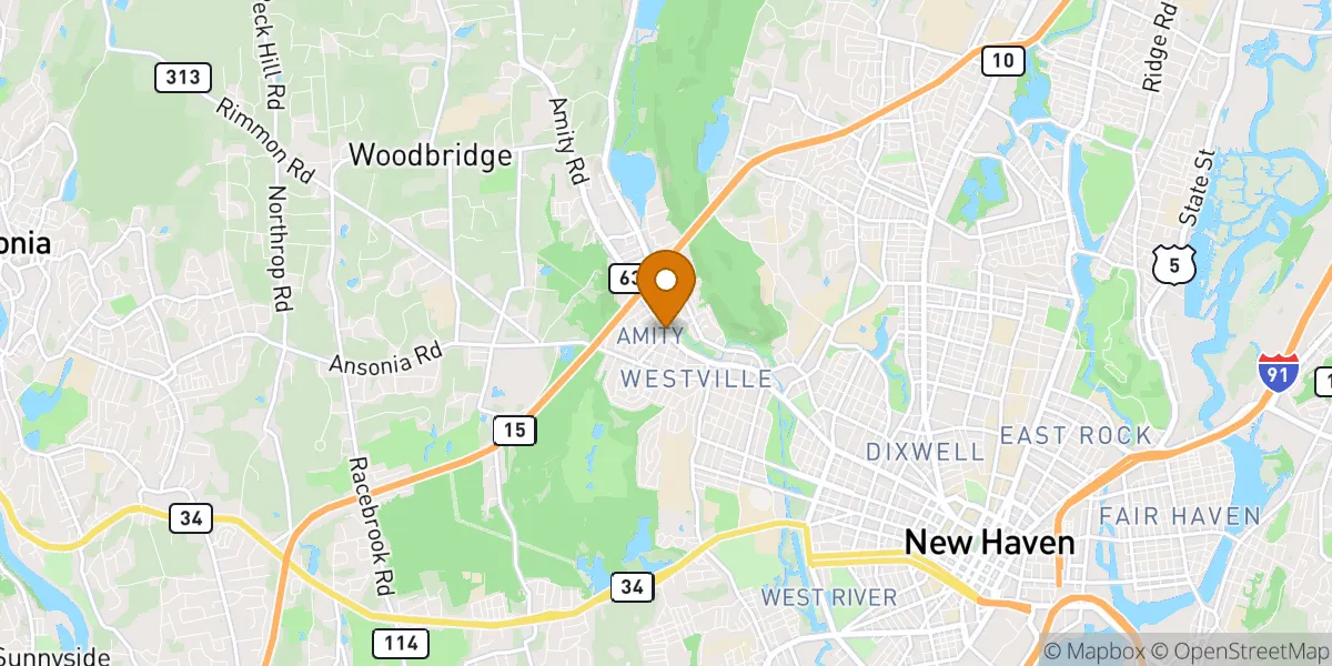  neighborhood map in New Haven, CT