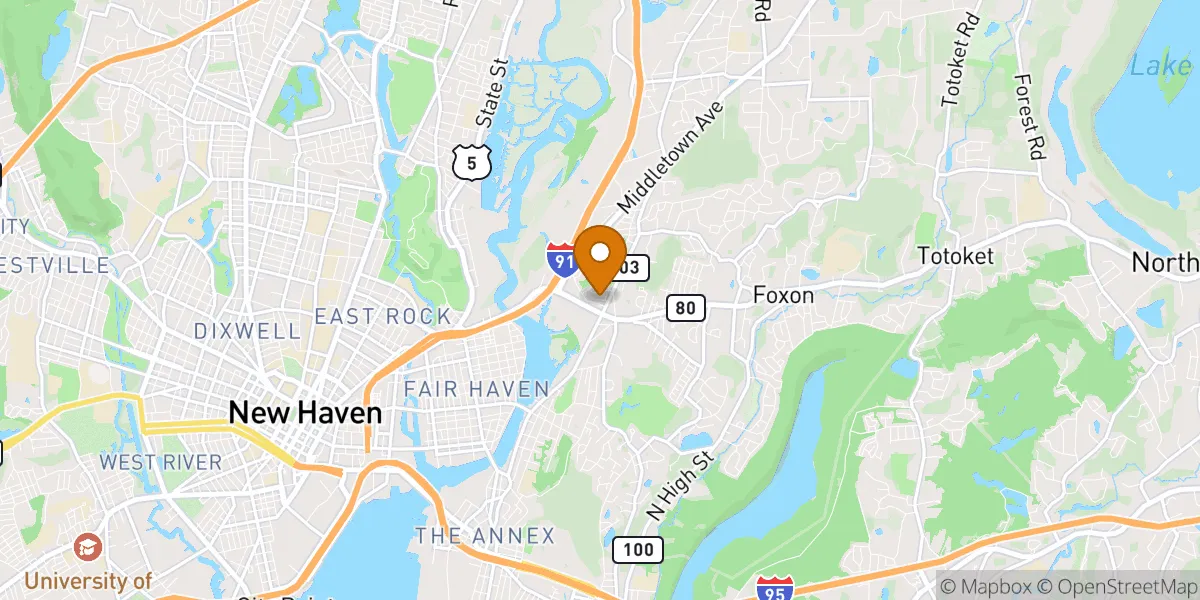 neighborhood map in New Haven, CT