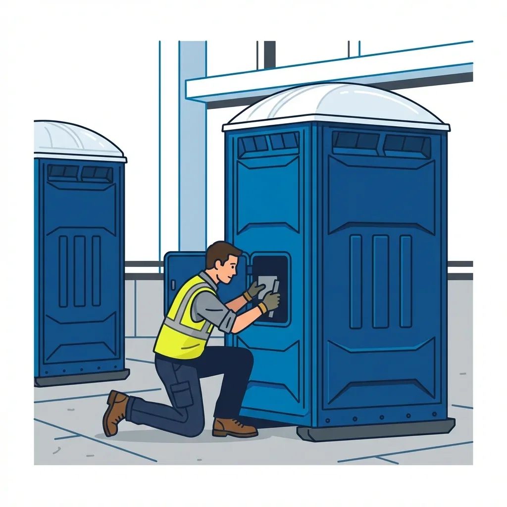 High-rise construction site sanitation logistics in New Haven, CT